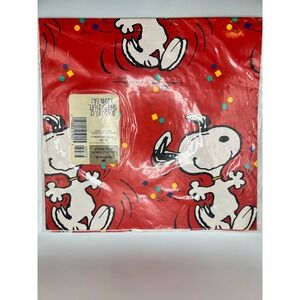Hallmark The Peanuts Red Snoopy‎ All Occasions Gift Wrap 2 Sheets SEALED